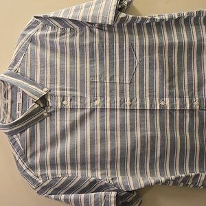 Sonoma Blue and White Striped Casual Shirt
